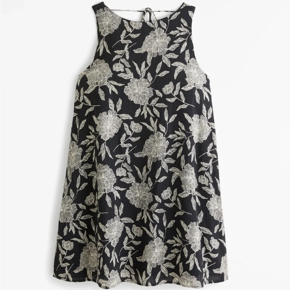 A&F Open-Back Trapeze Mini Dress XXS - Picture 2 of 5